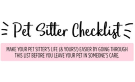 Pet Sitter Checklist